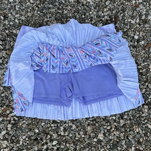 Lucky in Love "Purity" pleated and scallop-tiered skirt - size M - Picture 3 of 4